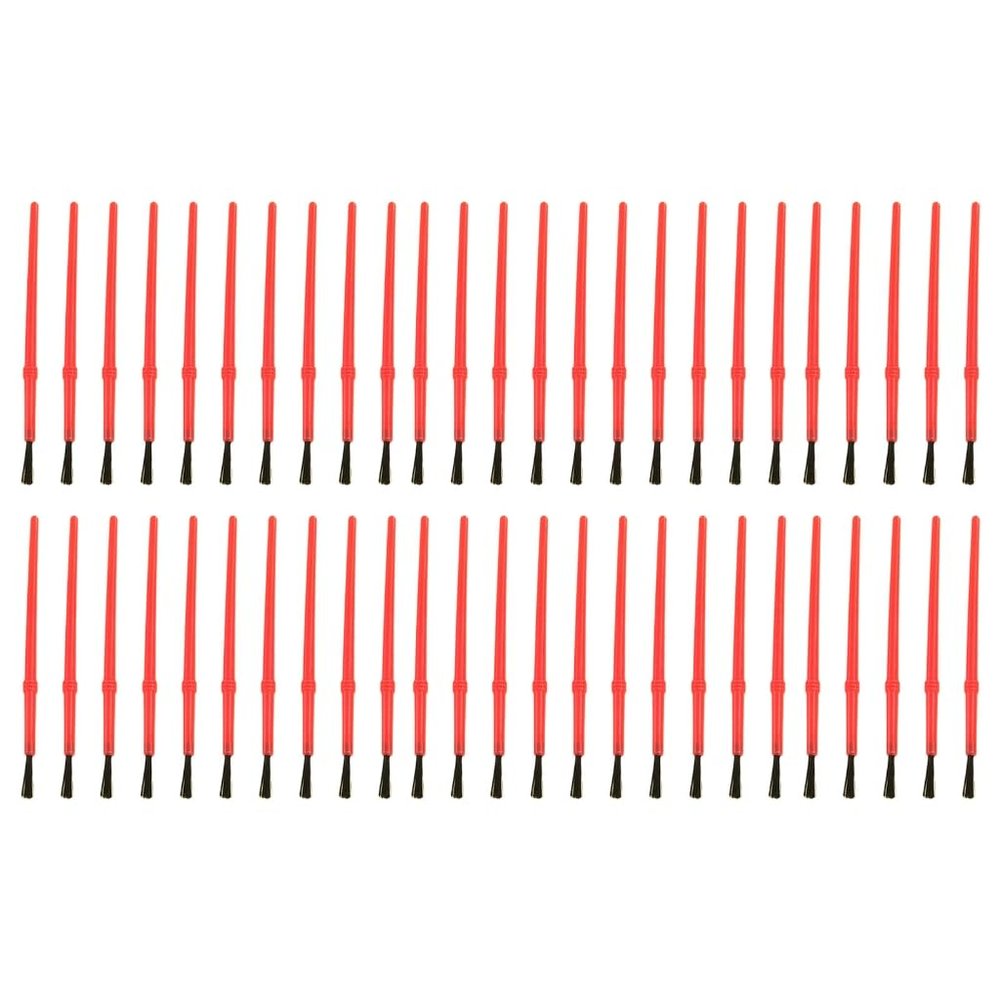 Small Brushes for Gouache, Acrylic, Watercolor, Painting, Nylon Bristles, 50 Pieces