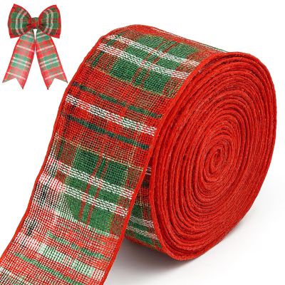 Binlava Red Green Christmas Ribbon