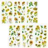 REEKNOKOL 12 Sheets Flower Stickers view 1