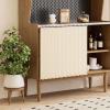MTHGH Sliding Cabinet Curtain with Track, Self-Adhesive, W170 x H80 cm view 1
