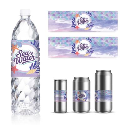 GOMAKERER 30 Sheets Mermaid Water Bottle Labels