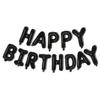 Sanu Belle Black Happy Birthday Foil Balloons 16" view 1