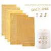 JRYXDS Gold Letter & Number Sticker Set view 1