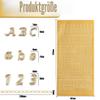 JRYXDS Gold Letter & Number Sticker Set view 2