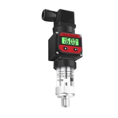 EMVIXTGLK LCD Liquid Pressure Transmitter, 0–10 V Output, −1 to 1,000 bar, DC 24 V, G1/4 Thread