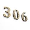 HFRSE SHU 6 cm Pure Copper Hammered-Texture House Number, 1 Piece view 4