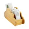 HAOTIAN-X Cloud-Shaped Wooden Remote Control Holder, 4 Compartments, Desk Organizer, 23 x 11 x 8 cm view 1