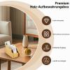HAOTIAN-X Cloud-Shaped Wooden Remote Control Holder, 4 Compartments, Desk Organizer, 23 x 11 x 8 cm view 4