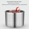 Stainless Steel Stockpot with Basket and Lid view 4