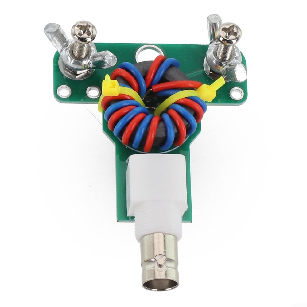 4:1 HF Shortwave Antenna Balun Converter, Green, 52 x 52 x 10 mm