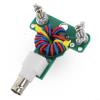 4:1 HF Shortwave Antenna Balun Converter, Green, 52 x 52 x 10 mm view 3