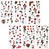 REEKNOKOL 12 Sheets Flower Stickers view 1