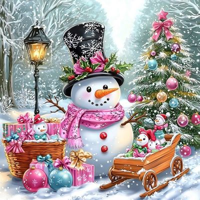 MAXBYE Diamond Painting Kit for Adults - Snowman Design