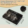 Small Photo Album 12.7 x 17.8 cm for 120 Photos, PU Leather, Elastic Band, Butterfly view 2