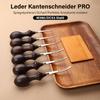 WUTA Professional Leather Edge Beveller, M390 Steel, Ebony Handle, 0.35 mm view 2
