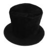 Retro Black Top Hat with Flat Brim for Men view 1