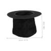 Retro Black Top Hat with Flat Brim for Men view 2
