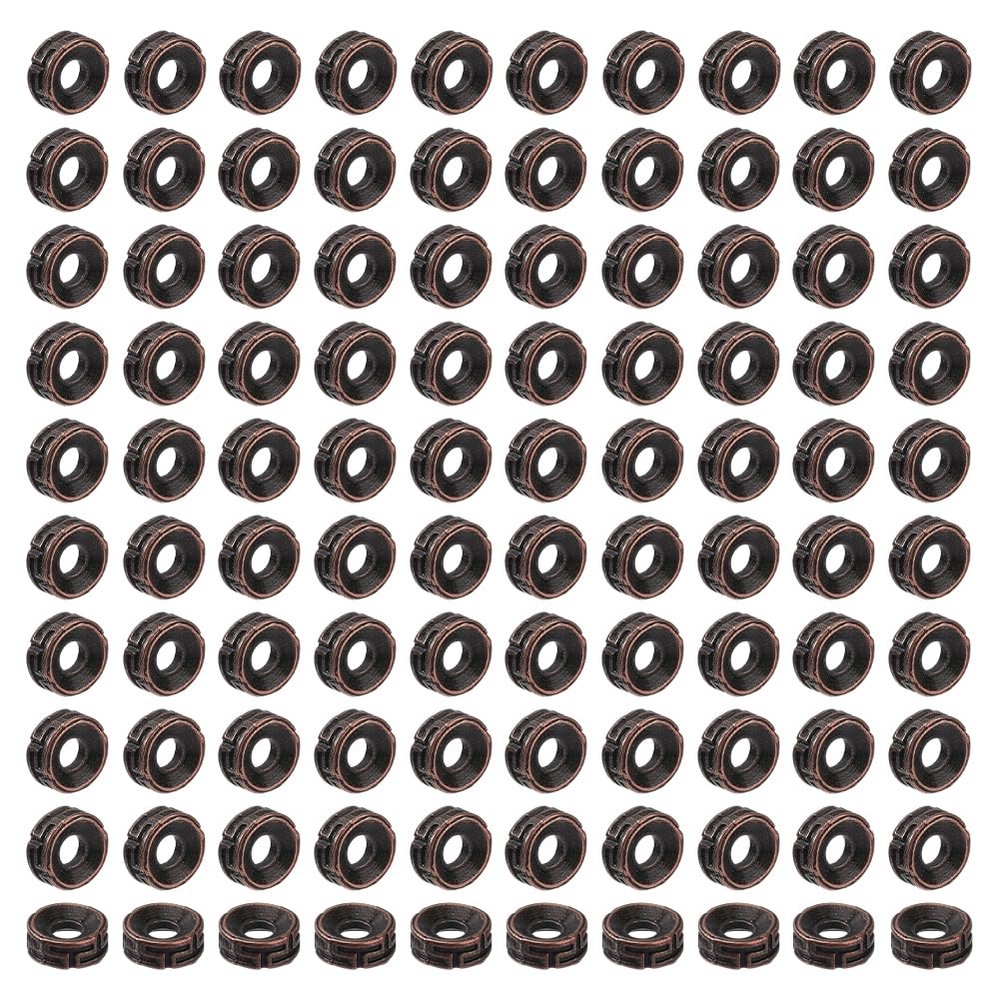 CRAFTYMELODY 300 pcs 7.5mm Tibetan Spacer Beads