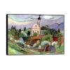 NHLDZYH Black Frame Fine Art Poster, “Untitled 24” by Gabriele Münter, Canvas Print, 30 x 42 cm view 1