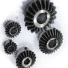 2-Piece 2M 20T Bevel Gear Set, Steel, 8–20 mm Bore, 90° Mesh (17 mm Bore) view 1
