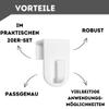 Plastic Window Hooks | Decorative Hooks - White | Set of 10 view 2