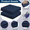 uyeoco 2-Pack Square Seat Cushions, 35 x 35 x 8 cm, Lake Blue view 4
