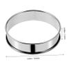 VALICLUD 10-Piece Round Stainless Steel Baking Rings, Silver, 10 cm view 2