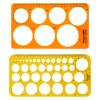2-Piece Circle Drawing Template Set view 1