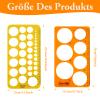 2-Piece Circle Drawing Template Set view 2