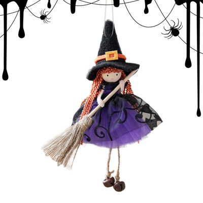 Fogukier Witch Figurines - Kitchen Witch Doll for Good Luck
