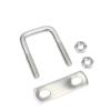 Carbon Steel Hex Nuts, Stainless Steel Nuts, 20–150 mm Inner Width, M6/M8/M10/M12, 40–250 mm Long, 304 Stainless Steel Square U-Bolts with Nuts view 1