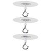 3-Pack Self-Adhesive Ceiling Hooks, Heavy-Duty view 1