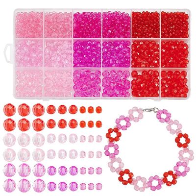 PH PandaHall 1590 Faceted Beads in 9 Colors