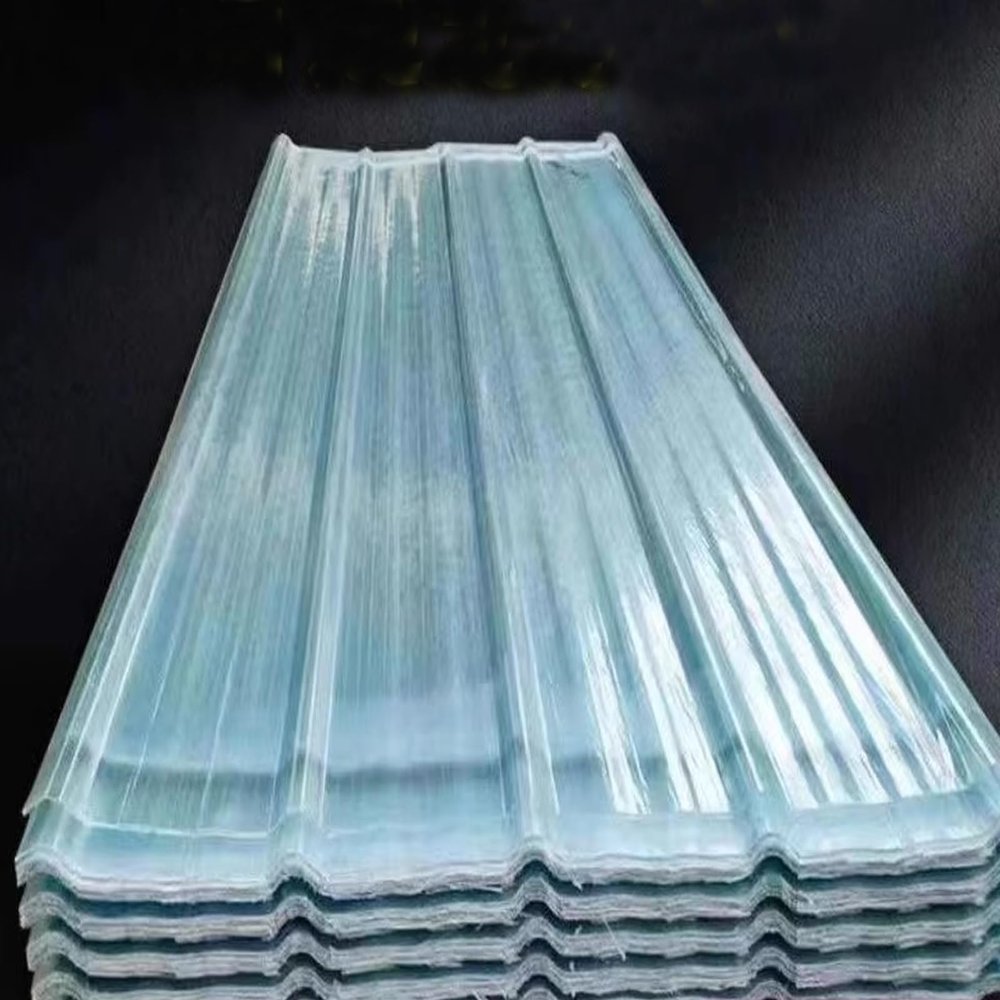 CVERTHAF 1 mm Corrugated Fiberglass Sheets, Easy to Roll and Cut, 20-Piece Set, 0.9 x 1.2 m / 35 x 47 in, Transparent Daylight Panels for Greenhouse and Shed Roofs