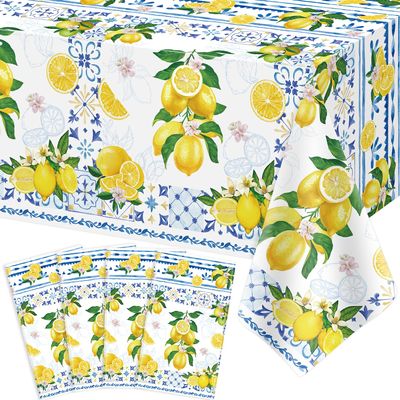 4-Pack Lemon Tablecloths