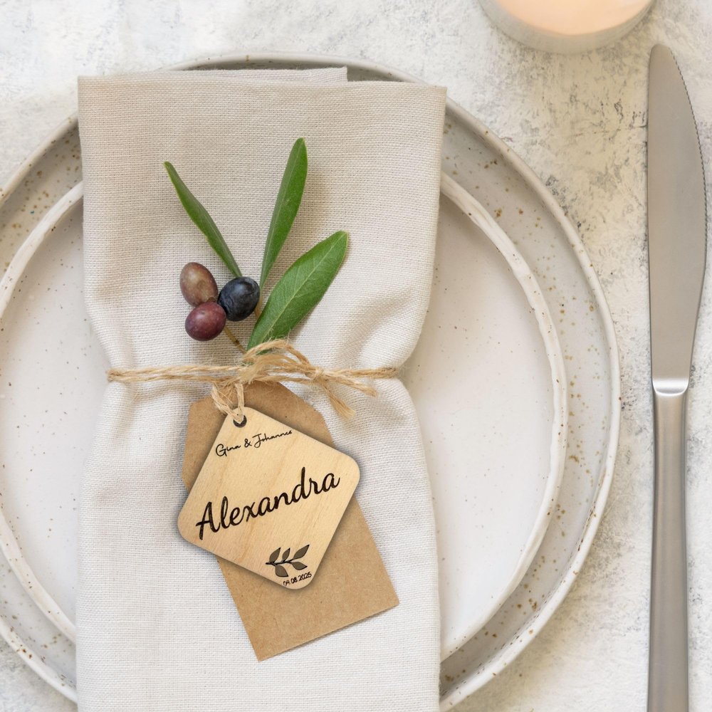Personalized Wooden Place Cards