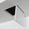 White Aluminum Access Panel with Screwdriver Lock, 20 x 60 cm view 1