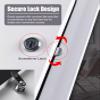 White Aluminum Access Panel with Screwdriver Lock, 20 x 60 cm view 2