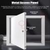 White Aluminum Access Panel with Screwdriver Lock, 20 x 60 cm view 3