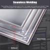 White Aluminum Access Panel with Screwdriver Lock, 20 x 60 cm view 4