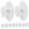 Warmhm 10 Self-Adhesive Round Plastic Cabinet Knobs and Handle Extenders for Kitchen Cabinets view 1