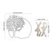 GKYQVE Rabbit Cutting Die Tree Shape view 4