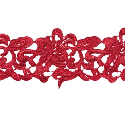 1m Embroidered Lace Trim 75mm, Color Choice