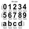 Matte Black Stainless Steel Floating House Number, 6-in-2 view 3