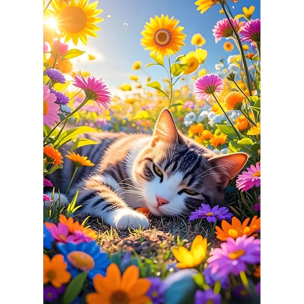 DPHERO DIY Sleeping Cat Diamond Painting Kit