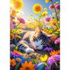 DPHERO DIY Sleeping Cat Diamond Painting Kit view 1