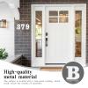 12.7 cm Large White Rust-Resistant House Number Letters, Durable Metal Address Numbers for Homes, Weatherproof 0-9 Numbers and A-Z Letters for Outdoor Use, Complete Door Set view 2