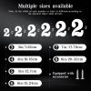 12.7 cm Large White Rust-Resistant House Number Letters, Durable Metal Address Numbers for Homes, Weatherproof 0-9 Numbers and A-Z Letters for Outdoor Use, Complete Door Set view 3