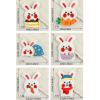 6 Embroidered Patches with Cartoon Rabbits view 4