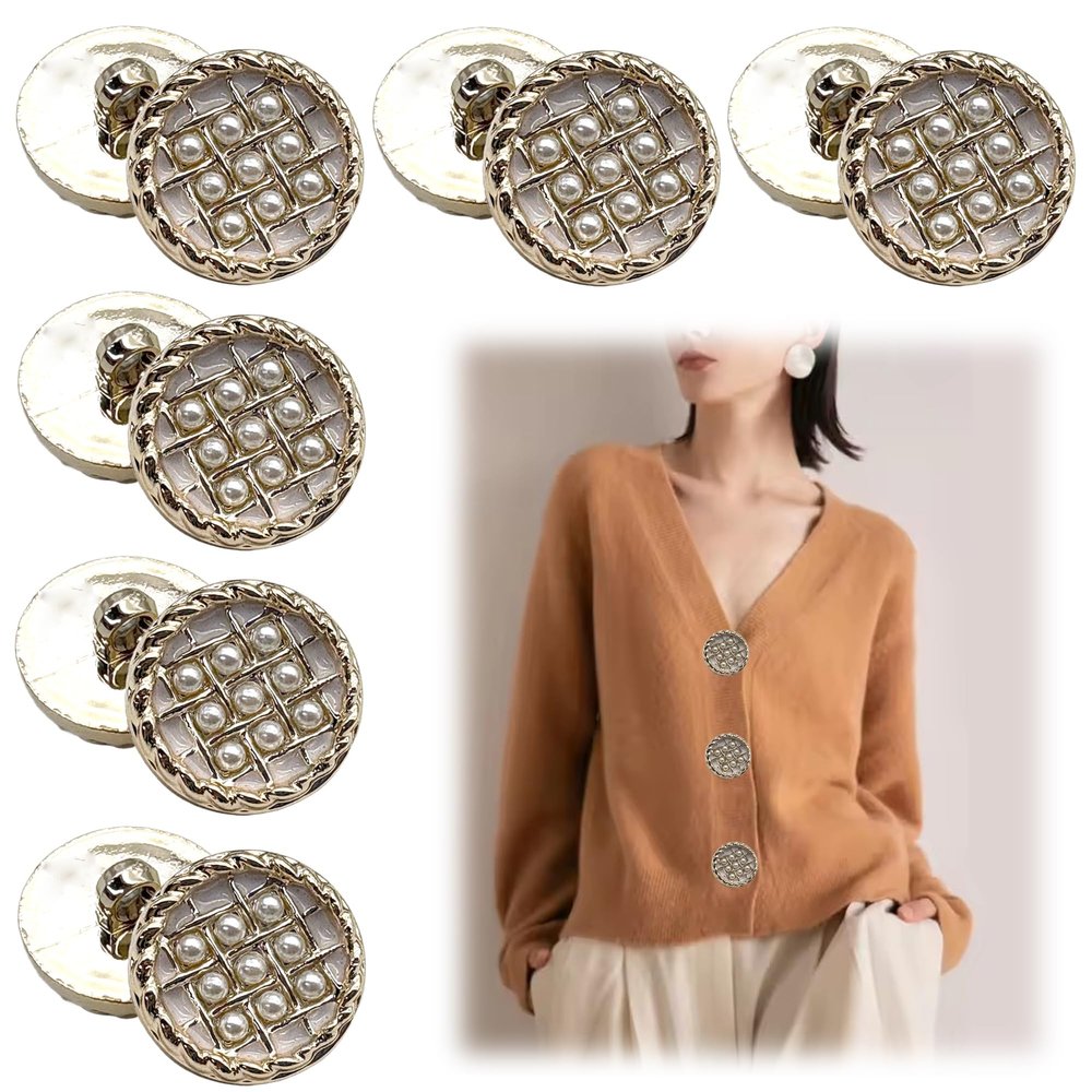 DHER 12 Decorative Buttons for Sewing